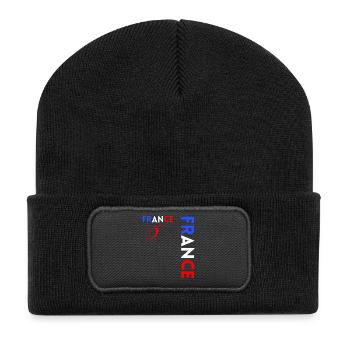 Rugby Joueur Fan Rugby Supporter la Rugby France - Beanie recyclé à patch - noir - Devant