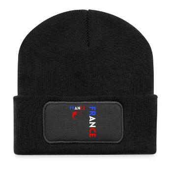 Rugby Joueur Fan Rugby Supporter la Rugby France - Beanie recyclé à patch - noir - Devant