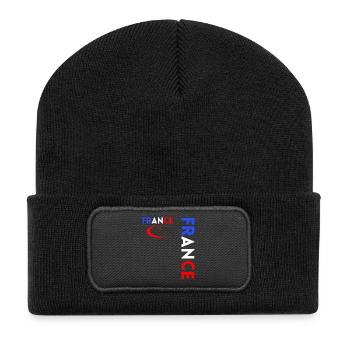 Rugby Joueur Fan Rugby Supporter la Rugby France - Beanie recyclé à patch - noir - Devant