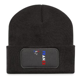 Rugby Joueur Fan Rugby Supporter la Rugby France - Beanie recyclé à patch - charbon - Devant
