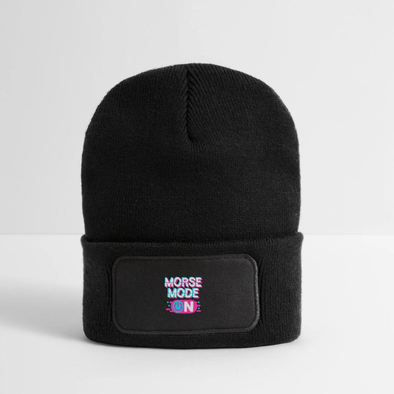 Morsecode, Morse, code Morse activé Beanie recyclé à patch
