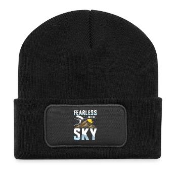 Fearless in the Sky Paragliding Adventure - Recycled Patch Beanie - black - Front