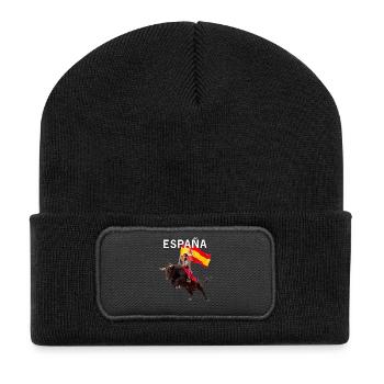 SPAIN ESPAÑA - Recycled Patch Beanie - black - Front