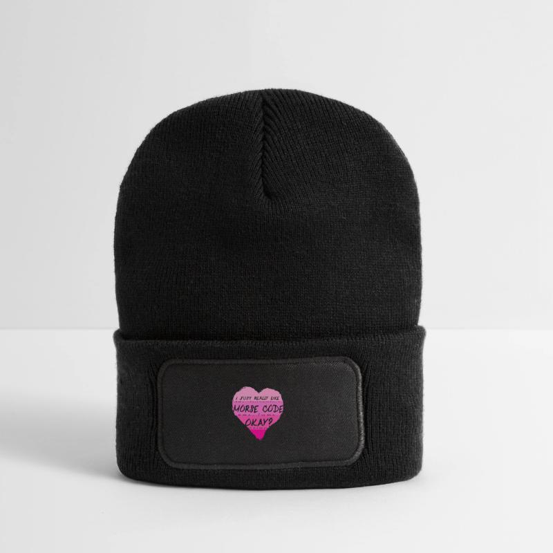Morsecode J’aime vraiment le code Morse, d’accord ? Beanie recyclé à patch