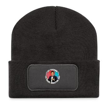 Music Director My Passion My Music Lover Musician - Recycled Patch Beanie - dark grey - Front