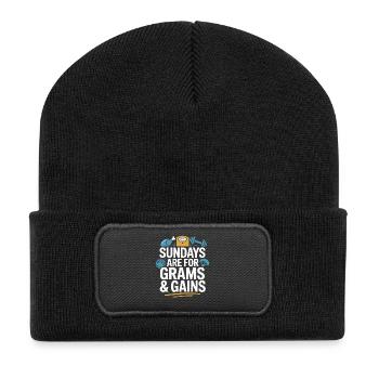 Prepared Squad Planificateur de repas Organisation alimentaire - Beanie recyclé à patch - noir - Devant