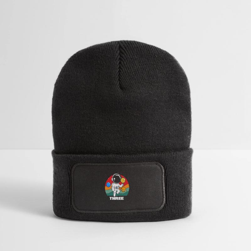 L’aventure spatiale pour les jeunes explorateurs Beanie recyclé à patch