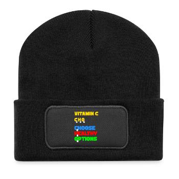 Vitamin C Choose Healthy Options - Recycled Patch Beanie - black - Front
