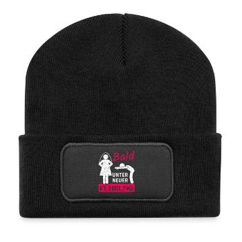Bald Unter Neuer Fuhrung - Recycled Patch Beanie - black - Front