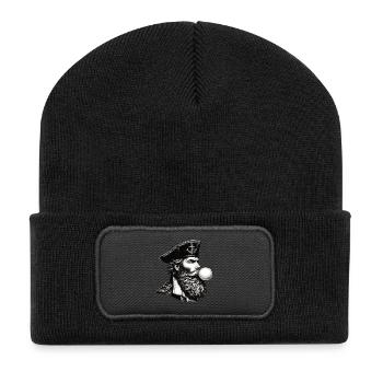 North Sea Bubble Captain Sailor - Recycled Patch Beanie - black - Front