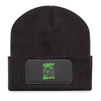 Sérieux au sujet des tarentules Propriétaire d’araignée de compagnie - Beanie recyclé à patch - charbon - Devant