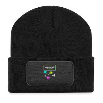 Mathematician Math Mathematical Mathematics - Recycled Patch Beanie - black - Front