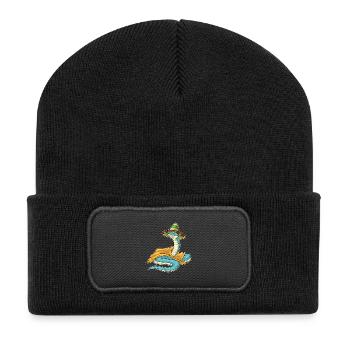 Snake Sombrero - Recycled Patch Beanie - black - Front