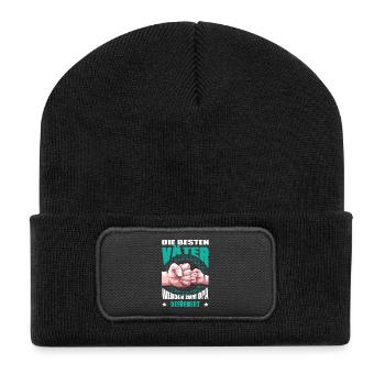 Bester Opa Der Welt Geschenk Großvater - Recycelte Patch Beanie - Schwarz - Vorne