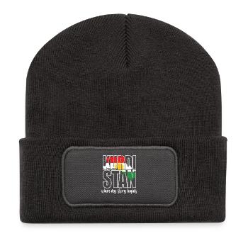Kurdistan : là où mon histoire commence Kurdes - Beanie recyclé à patch - charbon - Devant