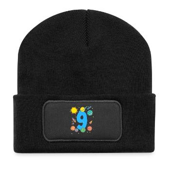 Space Adventure Number Nine - Recycled Patch Beanie - black - Front