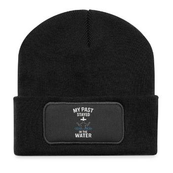 Baptized: My past remained in the water - Recycled Patch Beanie - black - Front