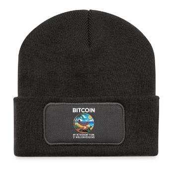 Bitcoin - Recycled Patch Beanie - dark grey - Front