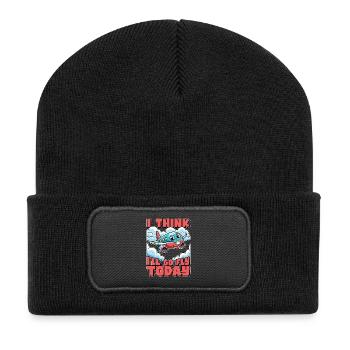 Flight Instructor I Think I'll Go Fly Aviation - Recycled Patch Beanie - black - Front