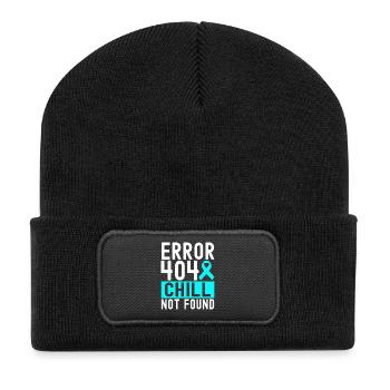 Trouble anxieux Trouble anxieux - Beanie recyclé à patch - noir - Devant
