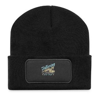 Tattoo Artist Tattooing The Most Tattoo Enthusiast - Recycled Patch Beanie - black - Front