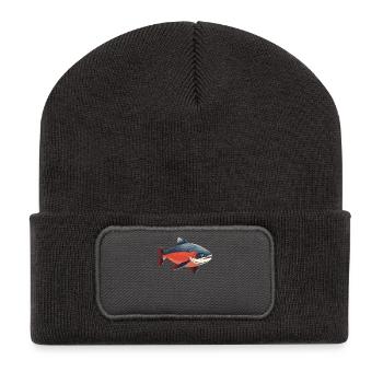 Lachse Lachs - Recycelte Patch Beanie - Dunkelgrau - Vorne