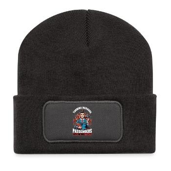 Flight Instructor Turning Nervous Flight Attendant - Recycled Patch Beanie - dark grey - Front