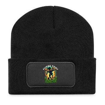 Aliens Exist Cosmic Glow - Recycelte Patch Beanie - Schwarz - Vorne
