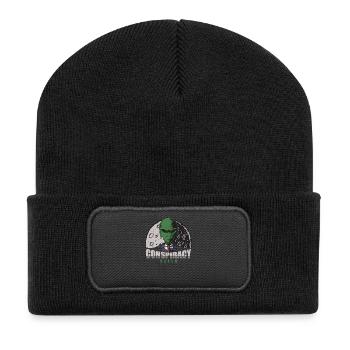 Alien Conspiracy Theory Design - Recycled Patch Beanie - black - Front