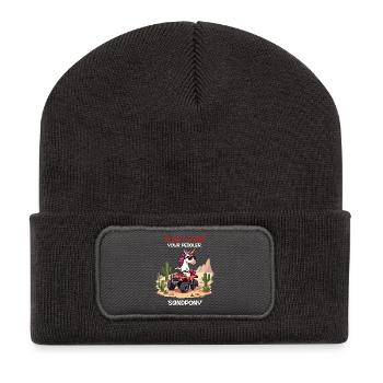 Desert Unicorn - Recycled Patch Beanie - dark grey - Front