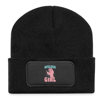 Funny Welder - Recycled Patch Beanie - black - Front