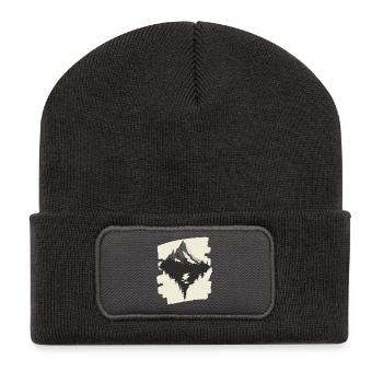 Mountains Climbing Climbers Hiking - Recycled Patch Beanie - dark grey - Front