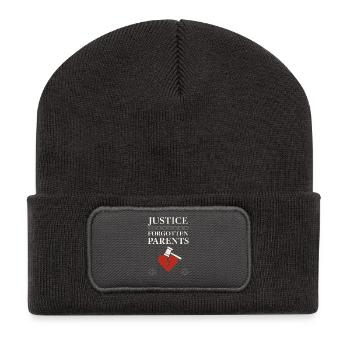 Awareness for parents of the decision - Recycled Patch Beanie - dark grey - Front