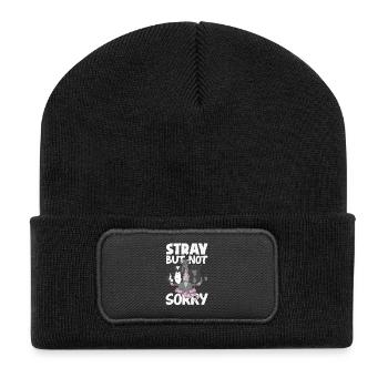 Support local street cats - Recycled Patch Beanie - black - Front