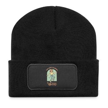 I'm Not Clumsy I Just Dance Differently - Recycled Patch Beanie - black - Front