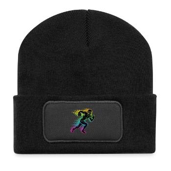 Football américain - Beanie recyclé à patch - noir - Devant