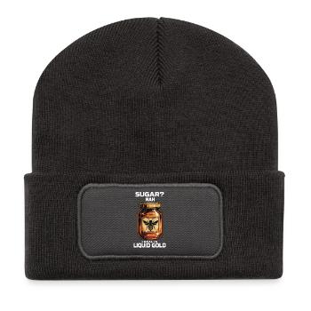 Bee Beekeeper Liquid Gold Honey Dealer - Recycled Patch Beanie - dark grey - Front