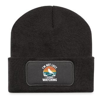 Bird Watching – Funny Nature Lover Design - Recycled Patch Beanie - dark grey - Front