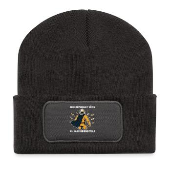 Abeilles L’apiculteur n’est pas un superpouvoir Colonie d’abeilles nécessaire - Beanie recyclé à patch - charbon - Devant