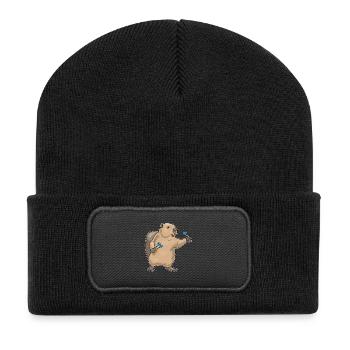 Beaver Dart Dart - Recycled Patch Beanie - black - Front