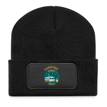 Camping Vibes Only - Leisure Design - Recycled Patch Beanie - black - Front