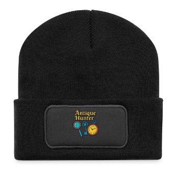 Chasseur antique Brocante Marché Rétro de collection - Beanie recyclé à patch - noir - Devant