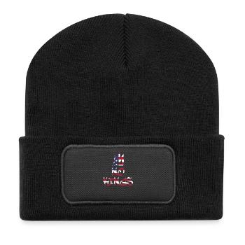 No Kings in America since 1776 Flagge USA - Recycelte Patch Beanie - Schwarz - Vorne