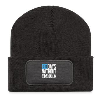 0 jours sans papa papa blague blague drôle dire - Beanie recyclé à patch - charbon - Devant
