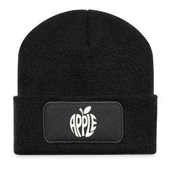 Pomme - Logo Cool Fruit - Beanie recyclé à patch - noir - Devant