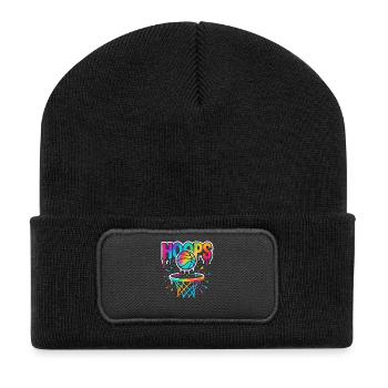 Hoops Basketball Sports Idée Cadeau BBall - Beanie recyclé à patch - noir - Devant