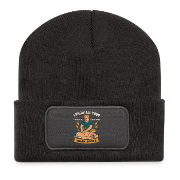 Les kinésithérapeutes connaissent tous leurs points faibles - Beanie recyclé à patch - charbon - Devant
