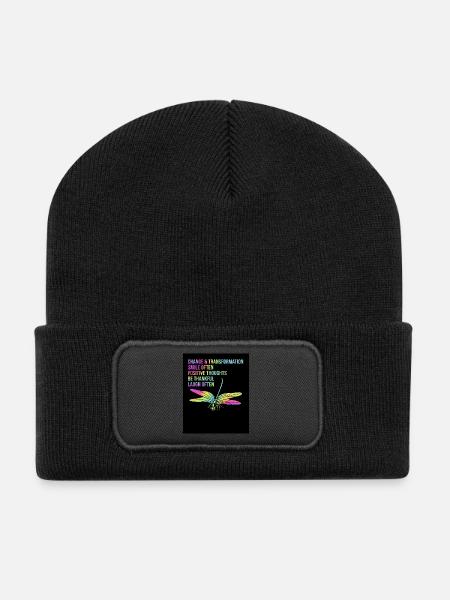 Workaholic - Recycelte Patch Beanie - Schwarz