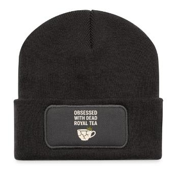 History Historian Humor Weird History History Nerd - Recycled Patch Beanie - dark grey - Front