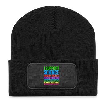 I Support Science - Recycled Patch Beanie - black - Front